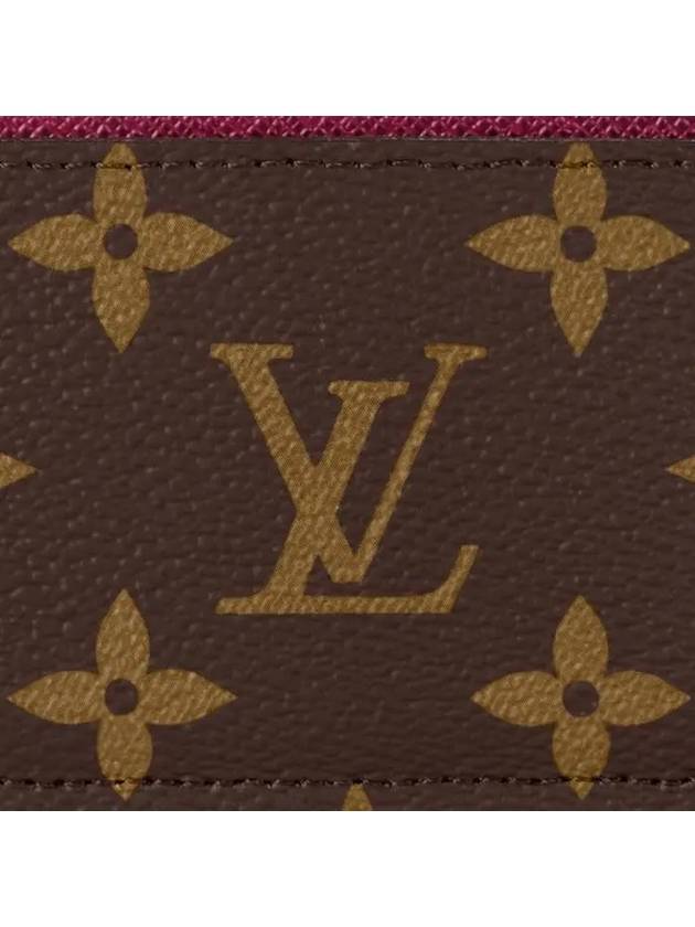 Monogram Card Wallet Fuchsia Brown - LOUIS VUITTON - BALAAN 6