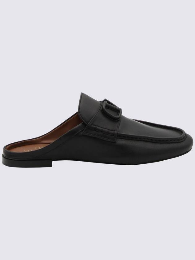 Valentino Garavani Flat Shoes Black - VALENTINO - BALAAN 5