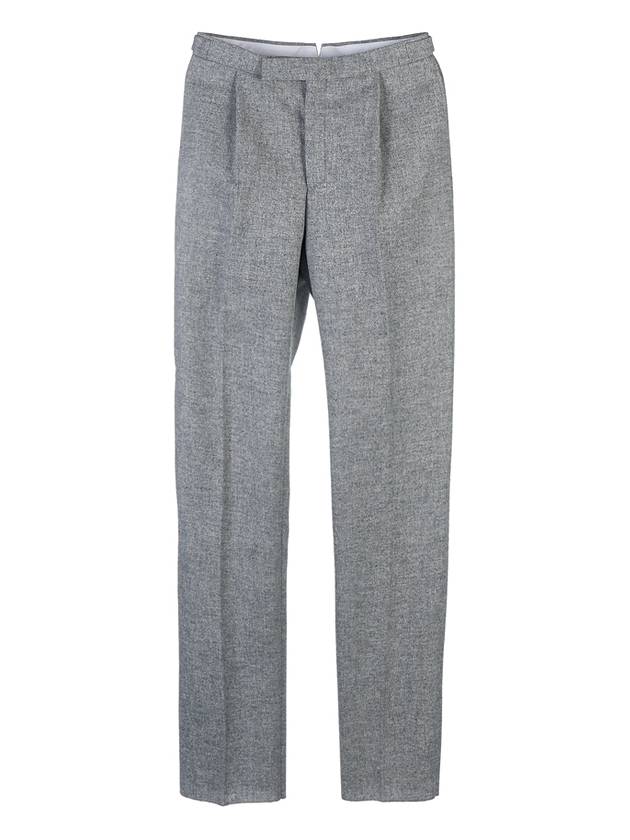 Wool Straight Pants Grey - THOM BROWNE - BALAAN 11