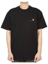 American Script Short Sleeve T-Shirt Black - CARHARTT WIP - BALAAN 2