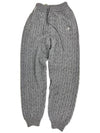 GG point gray cashmere knit jogger pants 681170 - GUCCI - BALAAN 4