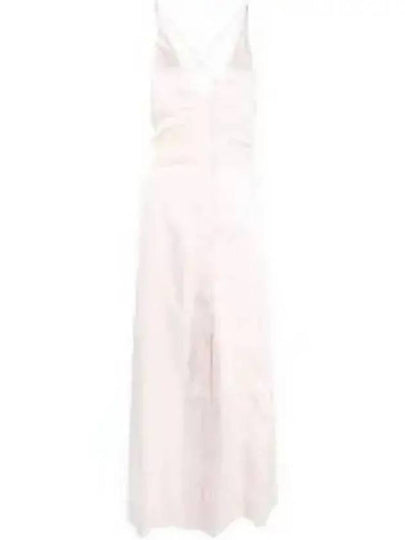 Women's Satin Long Dress Light Lilac - GANNI - BALAAN 2