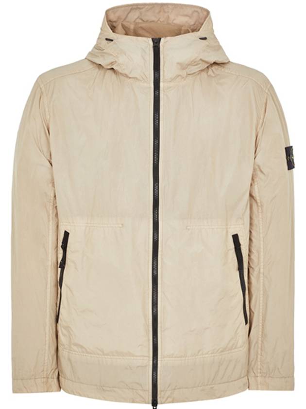 Men's Wappen Patch Nylon Hooded Jacket Beige - STONE ISLAND - BALAAN 2