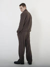 Ribbed Knit Cardigan Zip up Brown - CHANCE'S NOI - BALAAN 5