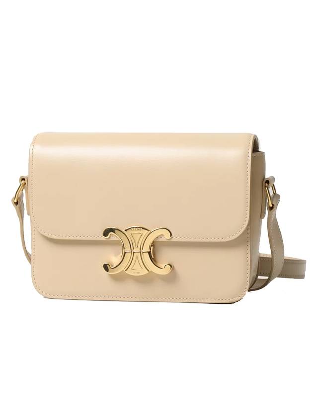 Teen Triomphe Shiny Calfskin Cross Bag Nude Light Beige - CELINE - BALAAN 1