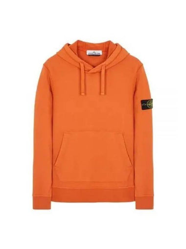 Signature Logo Patch Hoodie Orange - STONE ISLAND - BALAAN 1