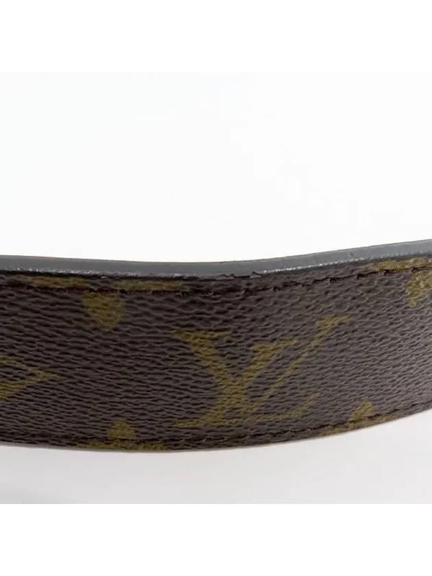 M9821 Monogram Macassar LV Initial Reversible Men s Belt 80 - LOUIS VUITTON - BALAAN 4