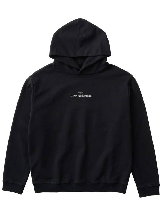 Riverse Embroidered Logo Hoodie Black - MAISON MARGIELA - BALAAN 2