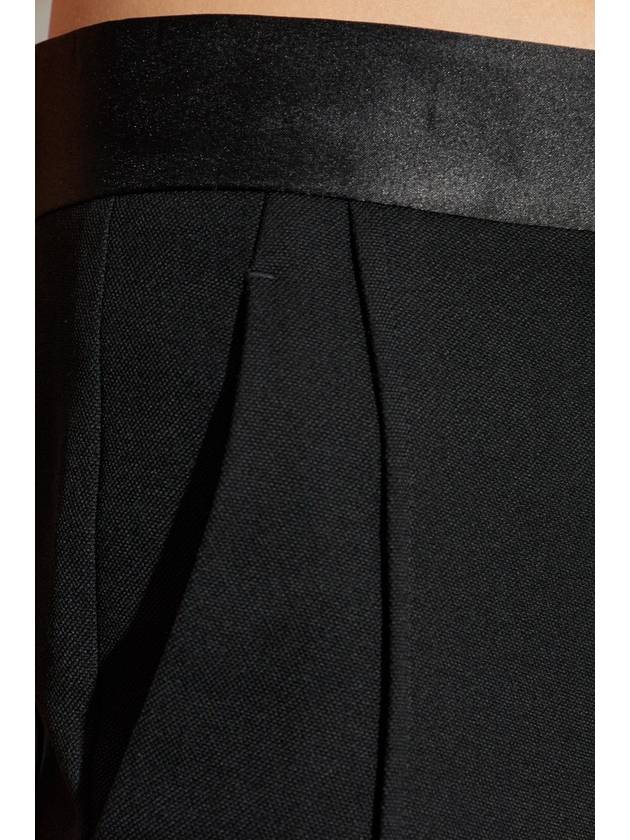 Victoria Beckham Trousers With Satin Waistband, Women's, Black - VICTORIA BECKHAM - BALAAN 5