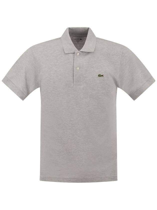 Men's Classic Fit Short Sleeve Collar T-shirt L1264 Silver C - LACOSTE - BALAAN 2