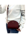 Demiloon Mini Half Moon Cross Bag Burgundy - A.P.C. - BALAAN.