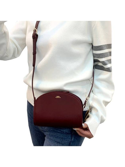 Demi Lune Mini Half Moon Cross Bag Burgundy - A.P.C. - BALAAN 2