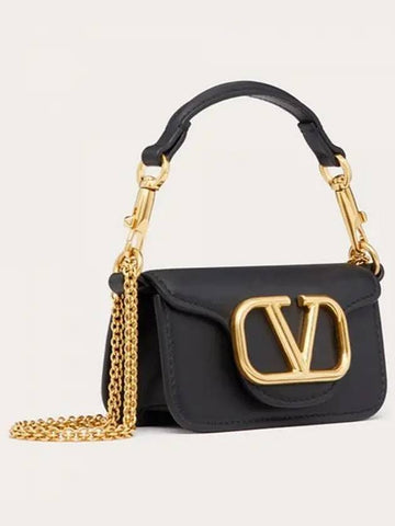 IDomestic ShippingI 24 4W0P0Z28 ZXL 0NO 4W2P0Z28 Loco Micro Chain Bag kr 231399 - VALENTINO - BALAAN 1