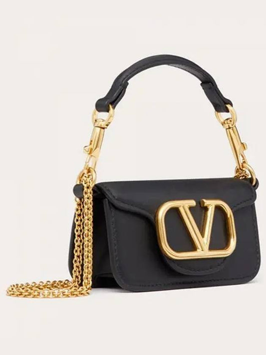 IDomestic ShippingI 24 4W0P0Z28 ZXL 0NO 4W2P0Z28 Loco Micro Chain Bag kr 231399 - VALENTINO - BALAAN 1