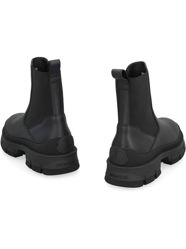 Hevea leather Chelsea boots black - MONCLER - BALAAN 5