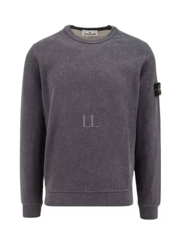 Wappen Patch Crew Neck Cotton Sweatshirt Dark Grey - STONE ISLAND - BALAAN 2