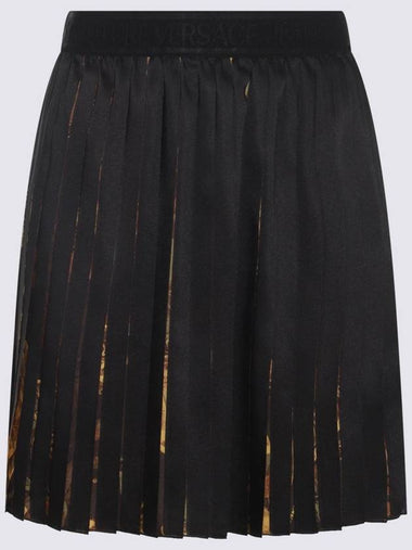 Versace Jeans Couture Black And Gold Skirt - VERSACE - BALAAN 1