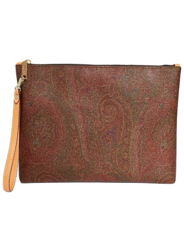 Paisley Strap Pouch Clutch Bag Brown - ETRO - BALAAN 2