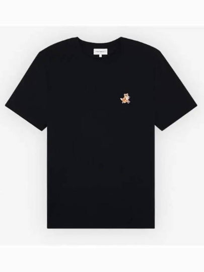 Speedy Fox Patch Comfort Short Sleeve T-Shirt Black - MAISON KITSUNE - BALAAN 2