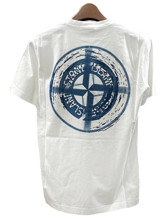 Kids Logo DROP SHOT ONE Print Short Sleeve T Shirt 14 White 781621053 V0001 - STONE ISLAND - BALAAN 3