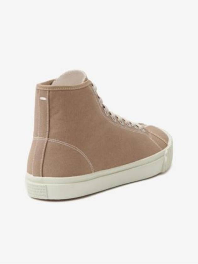 Tabi Cotton High Top Sneakers Beige - MAISON MARGIELA - BALAAN 4