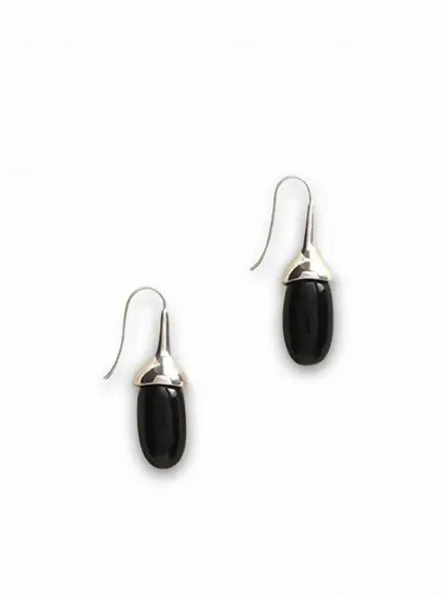 24 Dripping Stone Earrings Onyx R24 E02 SS ON - SOPHIE BUHAI - BALAAN 1