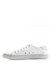 Malibu Logo Canvas Low Top Sneakers White - SAINT LAURENT - BALAAN 2