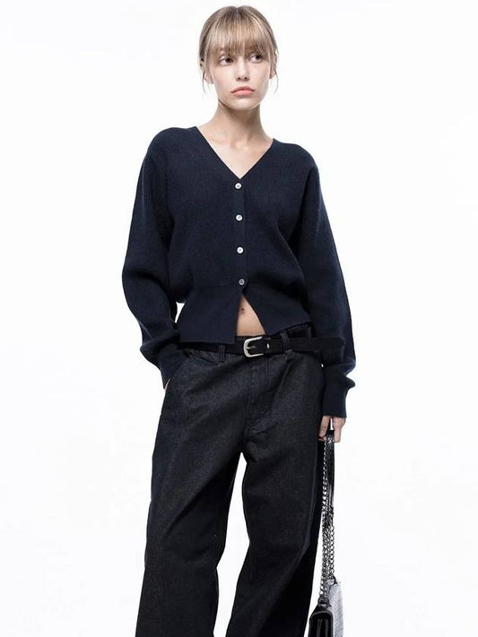 Four Woman Women s Soft Crop Knit Cardigan Navy W243TP04NY - CHANCE'S NOI - BALAAN 1