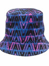 Reversible Neon Bucket Hat - VALENTINO - BALAAN.