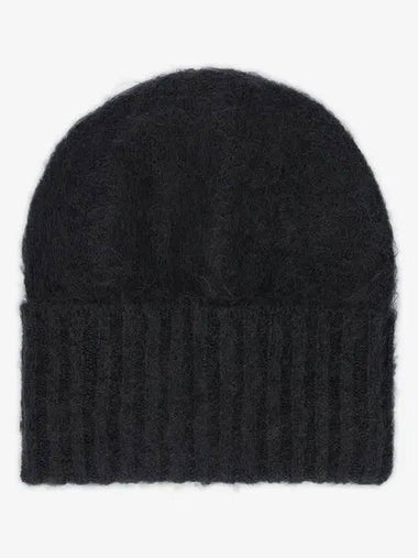 Brushed Super Kid Mohair Knit Beanie Ink Black A23AC08KMINKBLK - AURALEE - BALAAN 1