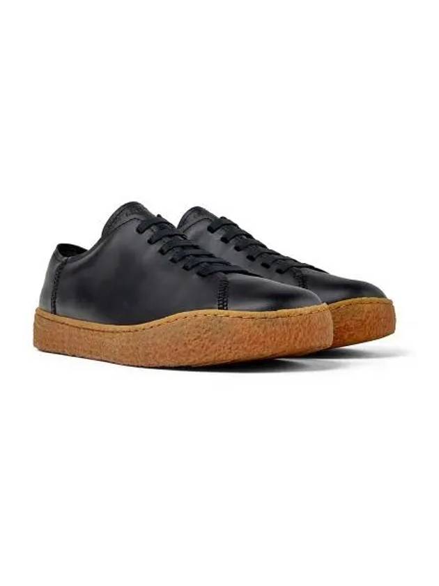 Men's Peu Terreno Leather Low Top Sneakers Black - CAMPER - BALAAN 2