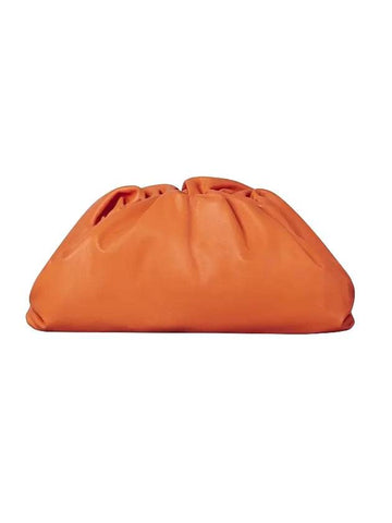 Napa Pouch Dumpling Clutch Bag Orange - BOTTEGA VENETA - BALAAN.