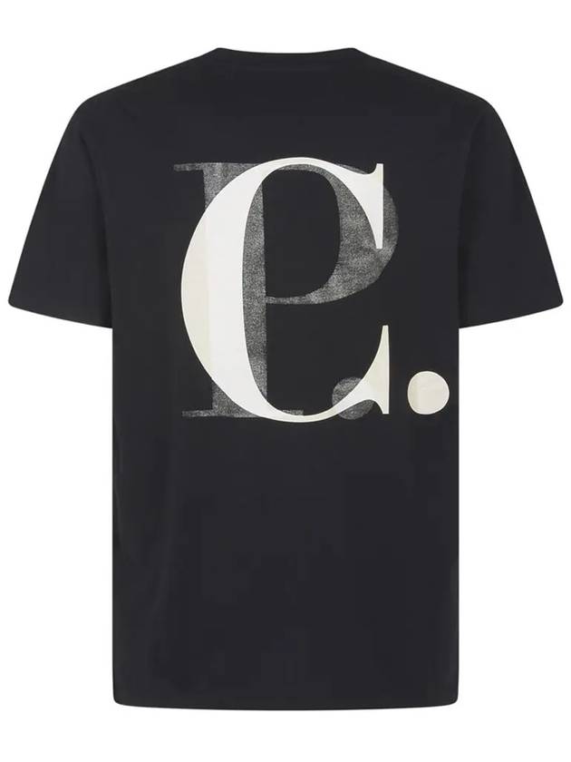 30/1 Jersey Graphic Short Sleeve T-Shirt Black - CP COMPANY - BALAAN 4