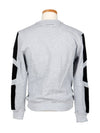 HM632449 000 1046 Melange Gray Black Patch Sweatshirt - PHILIPP PLEIN - BALAAN 3