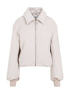 Wool Bomber Jacket Faded Grey - ACNE STUDIOS - BALAAN 3