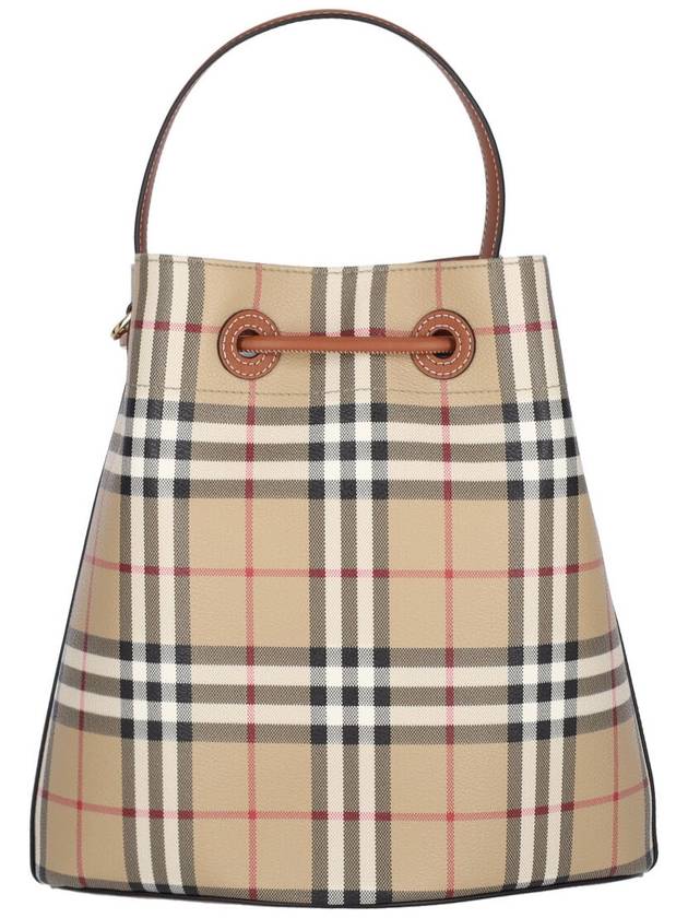 Vintage Check Bucket Bag Beige - BURBERRY - BALAAN 4