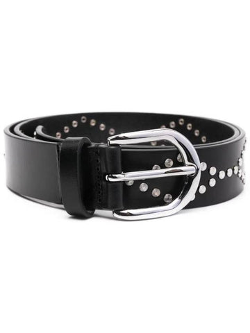 Liliana Studded Leather Belt Black - ISABEL MARANT - BALAAN 1