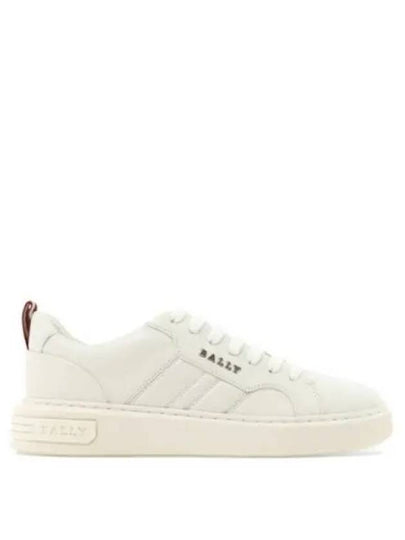 Women's New Maxim Leather  Low Top Sneakers White WK0050 NA003 U001 - BALLY - BALAAN 2