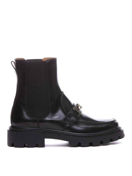 Women's Leather Chelsea Boots Black - TOD'S - BALAAN 1