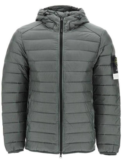 Loom Woven Chambers R Nylon Down TC Light Hoodie Down Jacket Green - STONE ISLAND - BALAAN 2