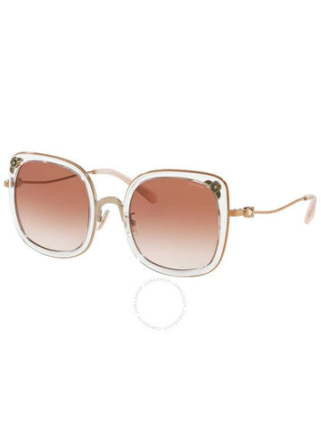 Coach Pink Gradient Square Ladies Sunglasses HC7101B 933113 53 - COACH - BALAAN 1