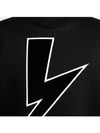 Lightning Sweatshirt Black - NEIL BARRETT - BALAAN 5