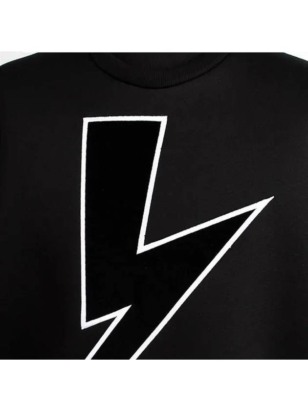 Lightning Sweatshirt Black - NEIL BARRETT - BALAAN 5