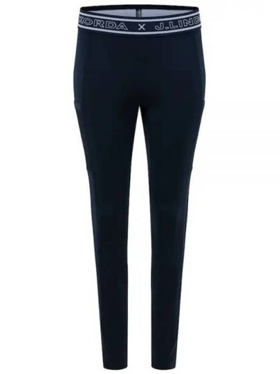 NK Logo Band Tights Leggings Navy - J.LINDEBERG - BALAAN 2