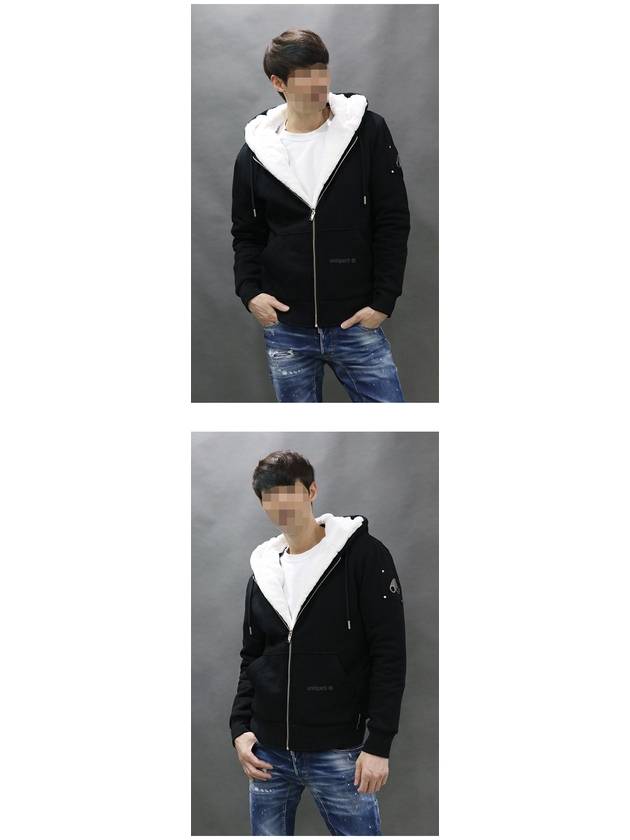 Classic Bunny Zip Up Hoodie White Lining Black - MOOSE KNUCKLES - BALAAN 6