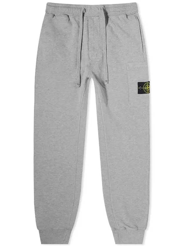 Men's Wappen Patch Training Jogger Track Pants Grey - STONE ISLAND - BALAAN 2