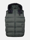 Logo Patch Hoodie Padding Vest Green - MOOSE KNUCKLES - BALAAN 1