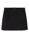 Women's Tweed A-Line Skirt Black - A.P.C. - BALAAN 2