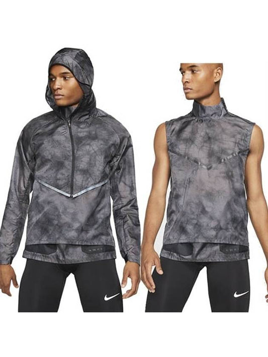 Tech Pack Transform Running Vest Hoodie Dark Grey - NIKE - BALAAN 2