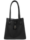 Origami Medium Leather Tote Bag Black - FENDI - BALAAN 2